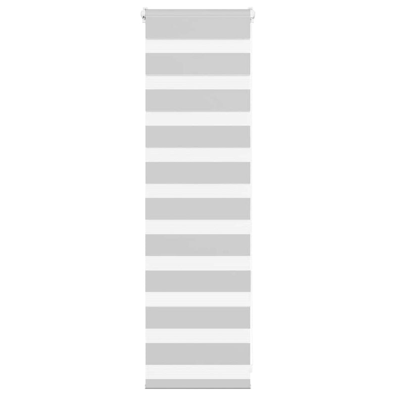 Vidaxl zebra rolgordijn 50x100 cm stofbreedte 45,9cm lichtgrijs