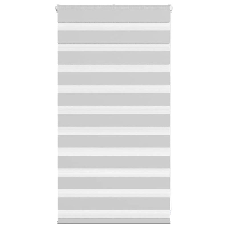 Vidaxl zebra rolgordijn 75x100 cm stofbreedte 70,9 cm lichtgrijs