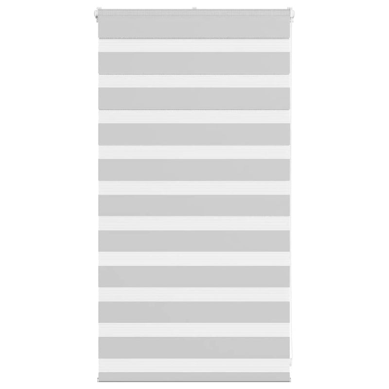 Vidaxl zebra rolgordijn 80x100 cm stofbreedte 75,9 cm lichtgrijs