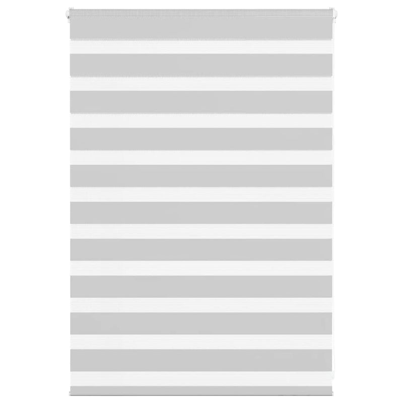 Vidaxl zebra rolgordijn 95x100 cm stofbreedte 90,9 cm lichtgrijs