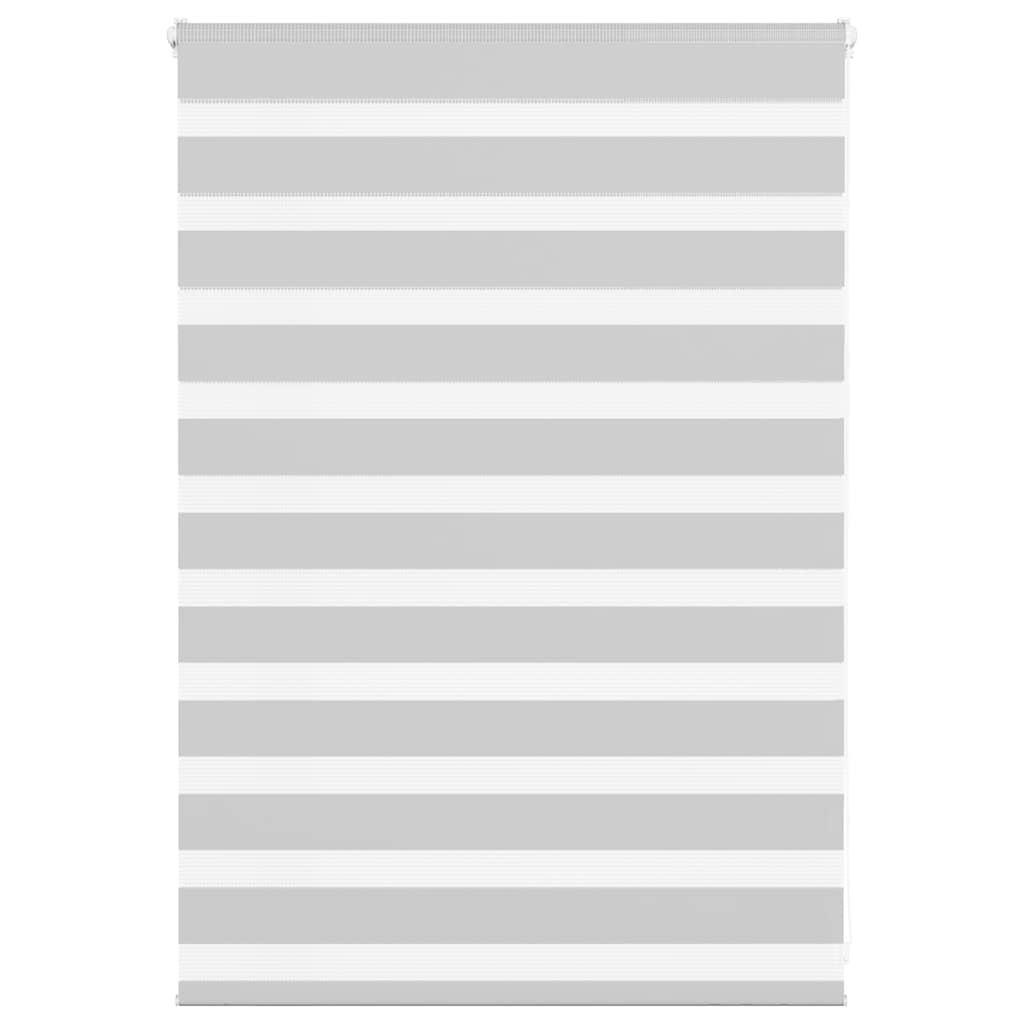 Vidaxl zebra rolgordijn 100x100 cm stofbreedte 95,9 cm lichtgrijs