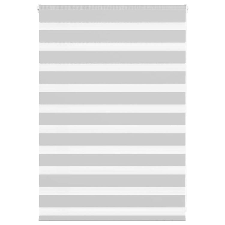 Vidaxl zebra rolgordijn 100x100 cm stofbreedte 95,9 cm lichtgrijs