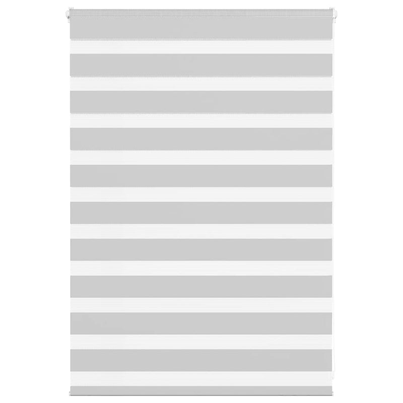 Vidaxl zebra rolgordijn 100x100 cm stofbreedte 95,9 cm lichtgrijs