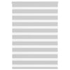 Vidaxl zebra rolgordijn 105x100 cm stofbreedte 100,9 cm lichtgrijs