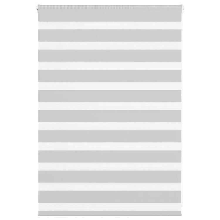 Vidaxl zebra rolgordijn 105x100 cm stofbreedte 100,9 cm lichtgrijs