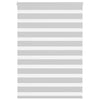Vidaxl zebra rolgordijn 110x100 cm stofbreedte 105,9 cm lichtgrijs