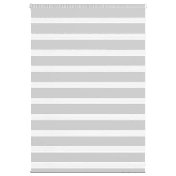 Vidaxl zebra rolgordijn 110x100 cm stofbreedte 105,9 cm lichtgrijs