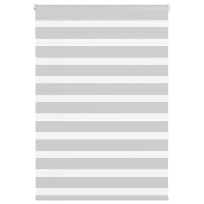 Vidaxl zebra rolgordijn 110x100 cm stofbreedte 105,9 cm lichtgrijs