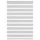 Vidaxl zebra rolgordijn 115x100 cm stofbreedte 110,9 cm lichtgrijs