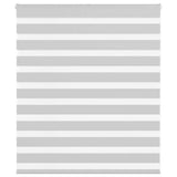 Vidaxl zebra rolgordijn 125x100 cm stofbreedte 120,9 cm lichtgrijs - afbeelding 2
