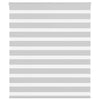 Vidaxl zebra rolgordijn 125x100 cm stofbreedte 120,9 cm lichtgrijs