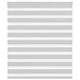 Vidaxl zebra rolgordijn 130x100 cm stofbreedte 125,9 cm lichtgrijs
