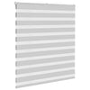 Vidaxl zebra rolgordijn 130x100 cm stofbreedte 125,9 cm lichtgrijs