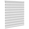 Vidaxl zebra rolgordijn 135x100 cm stofbreedte 130,9 cm lichtgrijs