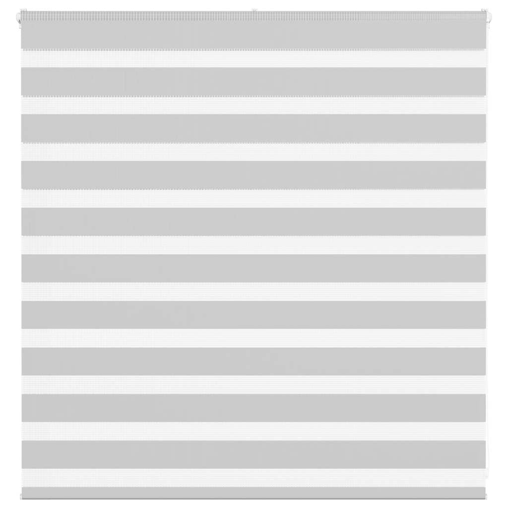 Vidaxl zebra rolgordijn 140x100 cm stofbreedte 135,9 cm lichtgrijs