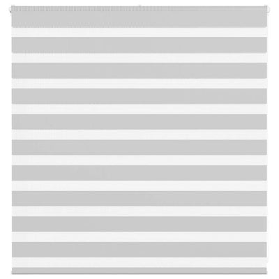 Vidaxl zebra rolgordijn 140x100 cm stofbreedte 135,9 cm lichtgrijs