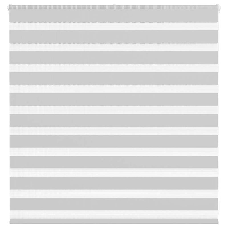 Vidaxl zebra rolgordijn 140x100 cm stofbreedte 135,9 cm lichtgrijs