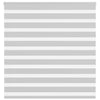 Vidaxl zebra rolgordijn 145x100 cm stofbreedte 140,9 cm lichtgrijs