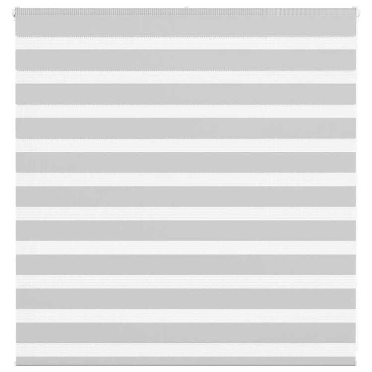 Vidaxl zebra rolgordijn 145x100 cm stofbreedte 140,9 cm lichtgrijs