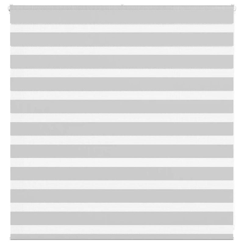 Vidaxl zebra rolgordijn 145x100 cm stofbreedte 140,9 cm lichtgrijs