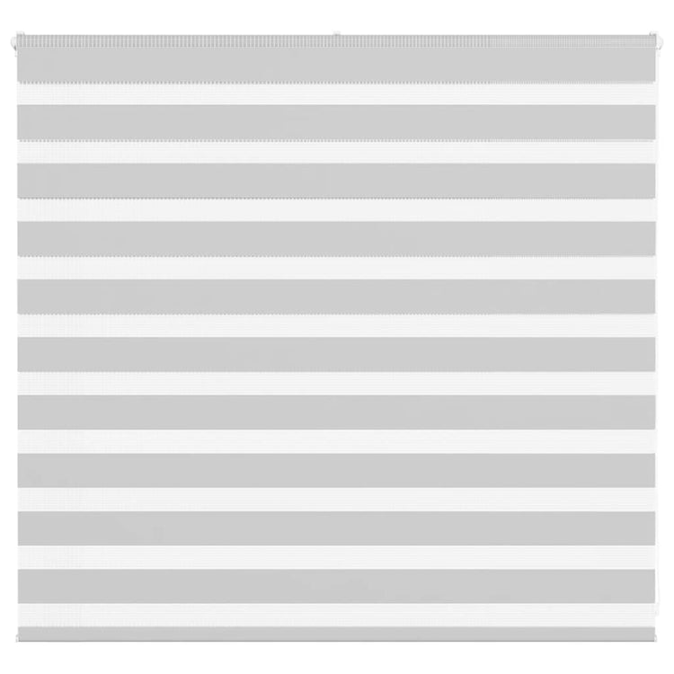Vidaxl zebra rolgordijn 155x100 cm stofbreedte 150,9 cm lichtgrijs