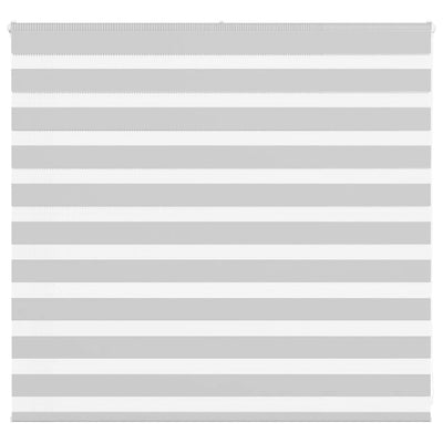 Vidaxl zebra rolgordijn 155x100 cm stofbreedte 150,9 cm lichtgrijs