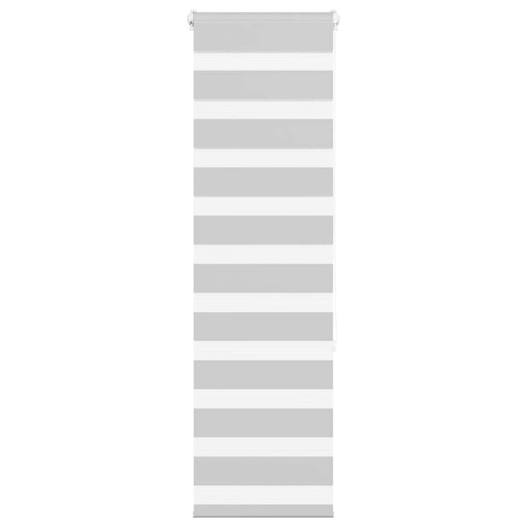 Vidaxl zebra rolgordijn 45x150 cm stofbreedte 40,9 cm lichtgrijs