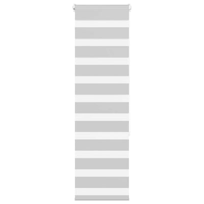 Vidaxl zebra rolgordijn 50x150 cm stofbreedte 45,9cm lichtgrijs