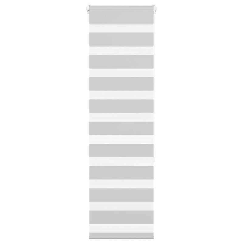 Vidaxl zebra rolgordijn 50x150 cm stofbreedte 45,9cm lichtgrijs