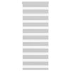 Vidaxl zebra rolgordijn 65x150 cm stofbreedte 60,9 cm lichtgrijs