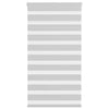 Vidaxl zebra rolgordijn 75x150 cm stofbreedte 70,9 cm lichtgrijs