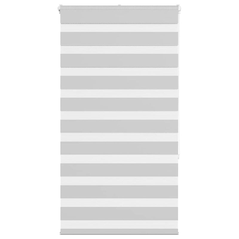 Vidaxl zebra rolgordijn 75x150 cm stofbreedte 70,9 cm lichtgrijs