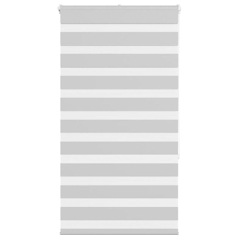 Vidaxl zebra rolgordijn 85x150 cm stofbreedte 80,9 cm lichtgrijs
