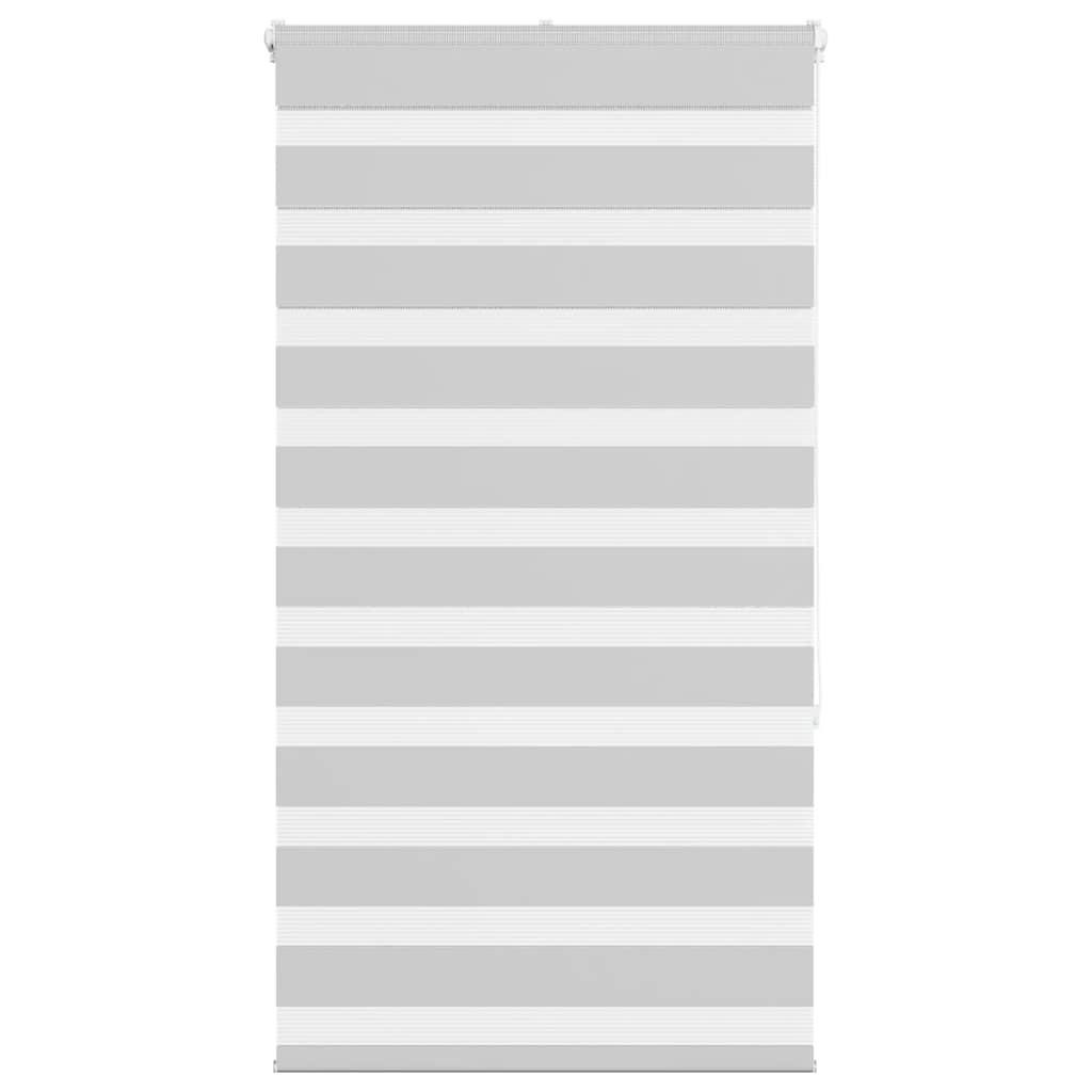 Vidaxl zebra rolgordijn 90x150 cm stofbreedte 85,9 cm lichtgrijs
