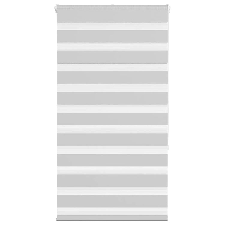 Vidaxl zebra rolgordijn 90x150 cm stofbreedte 85,9 cm lichtgrijs