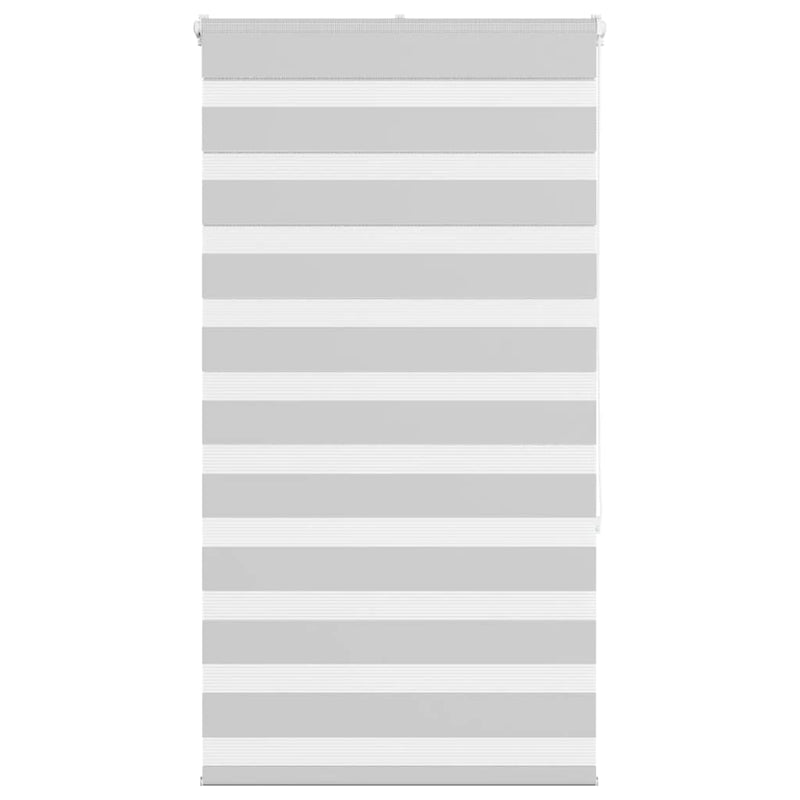 Vidaxl zebra rolgordijn 90x150 cm stofbreedte 85,9 cm lichtgrijs