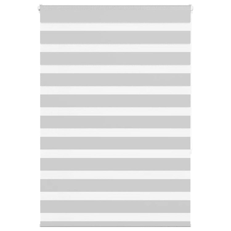 Vidaxl zebra rolgordijn 95x150 cm stofbreedte 90,9 cm lichtgrijs