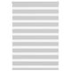 Vidaxl zebra rolgordijn 95x150 cm stofbreedte 90,9 cm lichtgrijs
