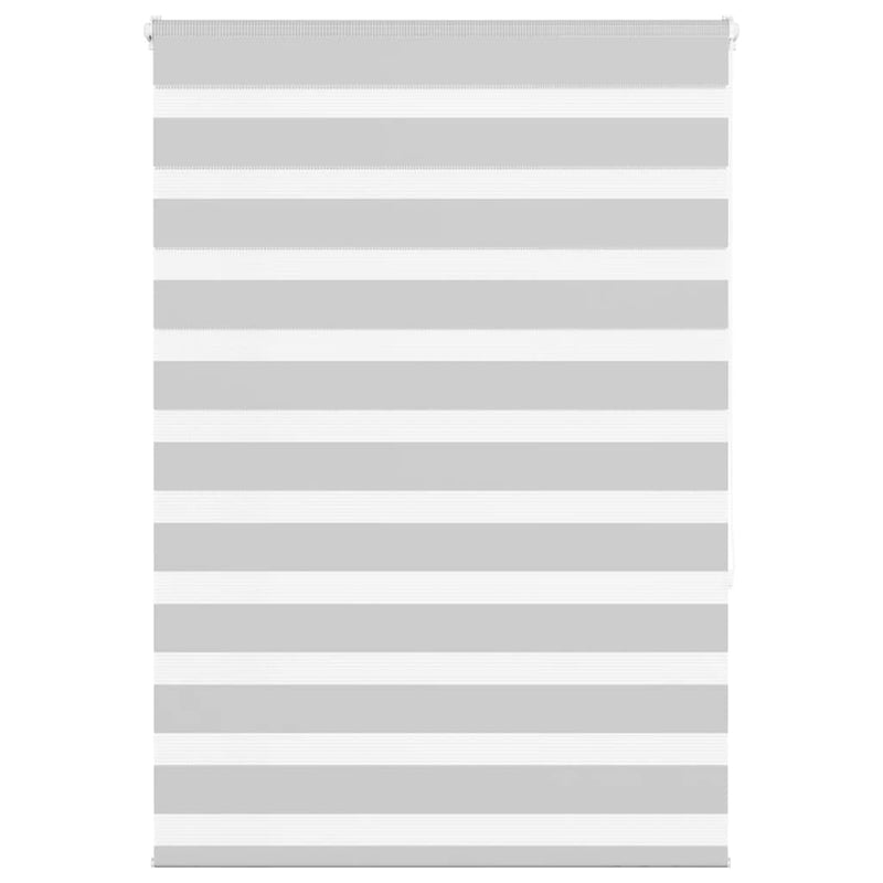 Vidaxl zebra rolgordijn 95x150 cm stofbreedte 90,9 cm lichtgrijs