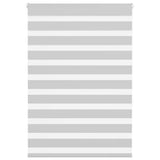 Vidaxl zebra rolgordijn 100x150 cm stofbreedte 95,9 cm lichtgrijs - afbeelding 2