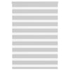 Vidaxl zebra rolgordijn 100x150 cm stofbreedte 95,9 cm lichtgrijs