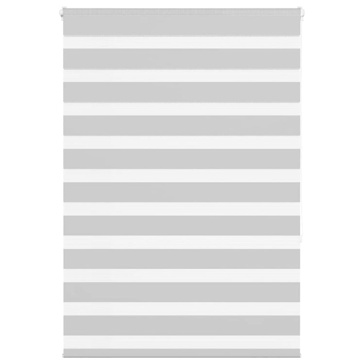 Vidaxl zebra rolgordijn 100x150 cm stofbreedte 95,9 cm lichtgrijs