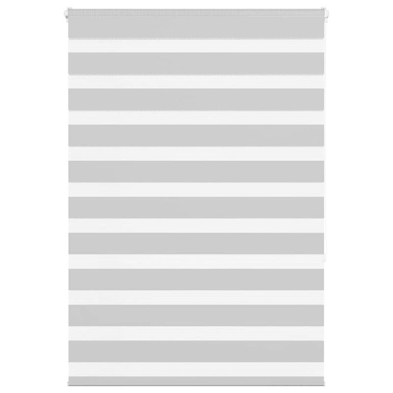 Vidaxl zebra rolgordijn 100x150 cm stofbreedte 95,9 cm lichtgrijs