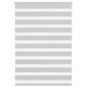 Vidaxl zebra rolgordijn 105x150 cm stofbreedte 100,9 cm lichtgrijs