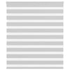 Vidaxl zebra rolgordijn 135x150 cm stofbreedte 130,9 cm lichtgrijs