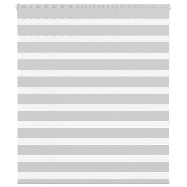 Vidaxl zebra rolgordijn 135x150 cm stofbreedte 130,9 cm lichtgrijs