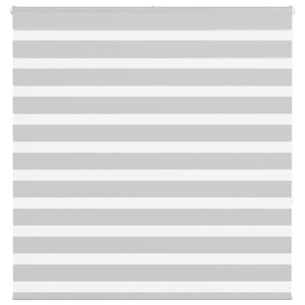 Vidaxl zebra rolgordijn 145x150 cm stofbreedte 140,9 cm lichtgrijs
