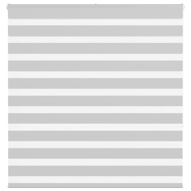 Vidaxl zebra rolgordijn 145x150 cm stofbreedte 140,9 cm lichtgrijs