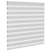 Vidaxl zebra rolgordijn 145x150 cm stofbreedte 140,9 cm lichtgrijs