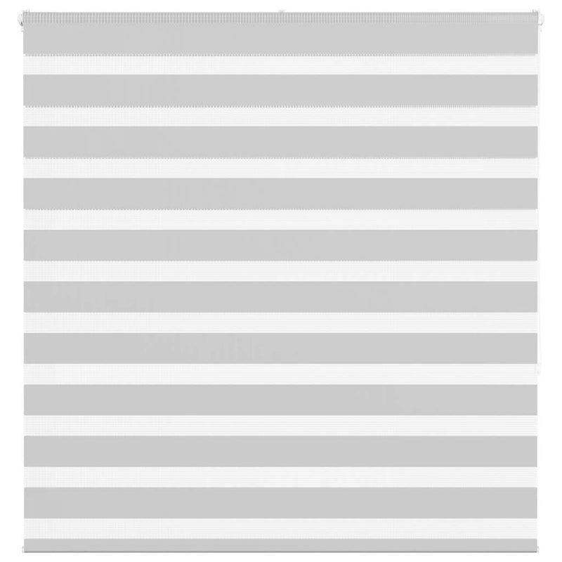 Vidaxl zebra rolgordijn 150x150 cm stofbreedte 145,9 cm lichtgrijs